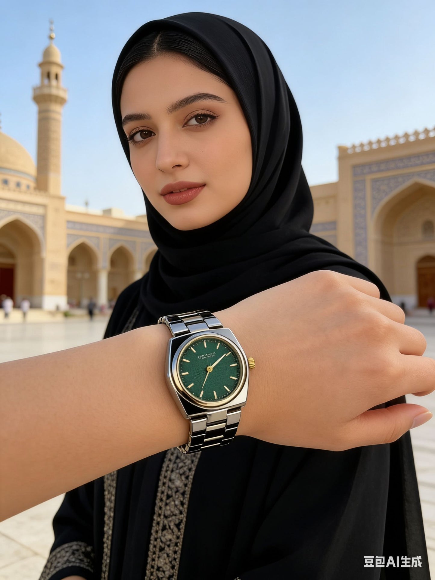 Verdant Sovereign Luxury Two-Tone Watch