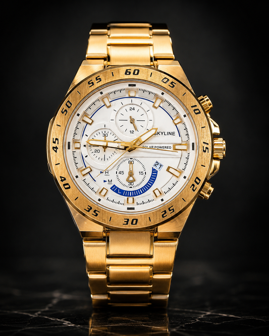 Panzo Skyline Royal Gold Chronograph Watch