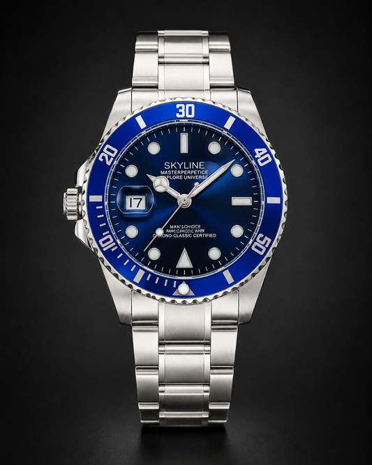 Panzo Skyline Ocean Blue Luxury Watch