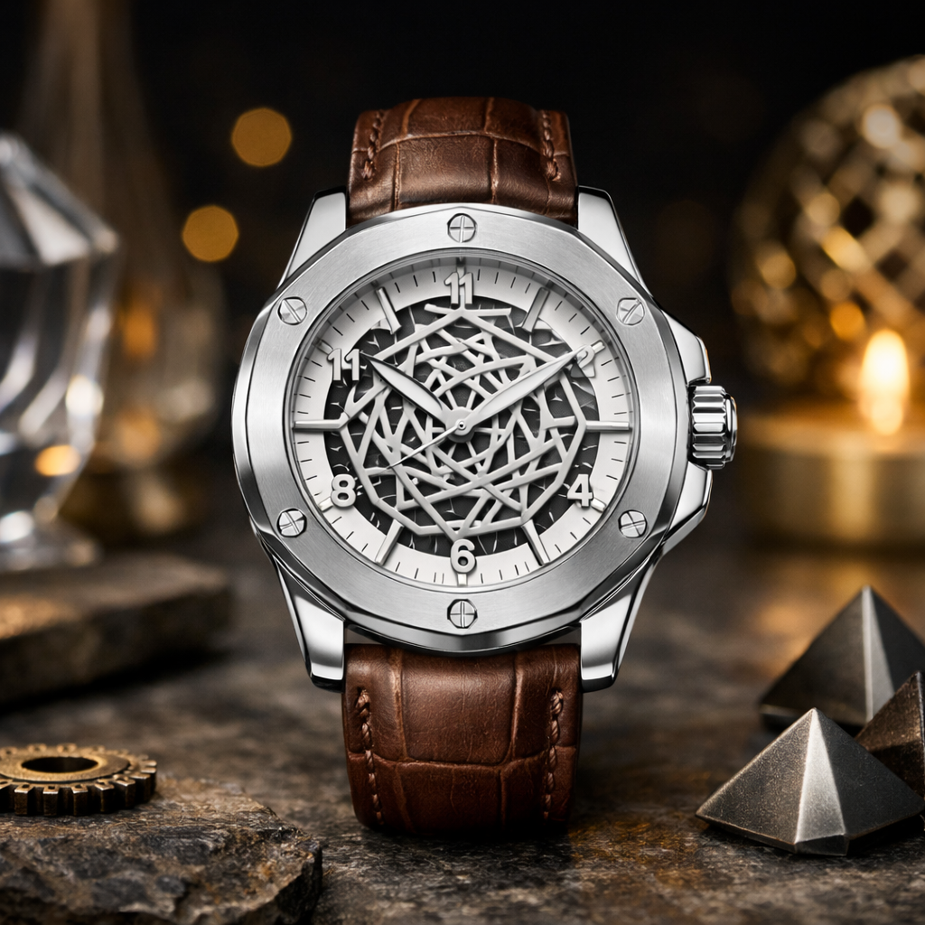 Panzo - Aurelius Edge – Skeleton Dial Luxury Watch For Men